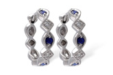 A037-45462: EARRINGS .20 SAPP .25 TGW