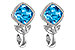 A223-88253: EARR 2.12 BLUE TOPAZ 2.14 TGW