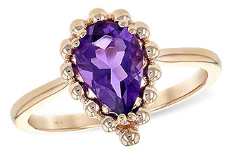 A225-67344: LDS RING 1.06 CT AMETHYST