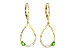 A226-61880: EARR .33 GREEN GARNET .49 TGW