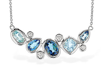 A310-23653: NECK 2.57 BLUE TOPAZ TW 2.72 TGW (18")