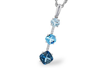 A311-10071: NECK 1.87 TW BLUE TOPAZ 1.90 TGW