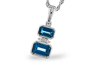 A311-10971: NECK .95 TW LONDON BLUE TOPAZ .98 TGW