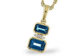 A311-10971: NECK .95 TW LONDON BLUE TOPAZ .98 TGW