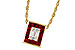 A311-16417: NECKLACE .82 RUBY TW 1.00 TGW