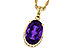 A311-17280: NECKLACE 2.70 AMETHYST 2.76 TGW (12x8MM OV)