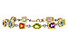 A311-17317: BRACELET 4.63 SEMI-PREC (AMY,BT,CIT,PER) 5.05 TGW