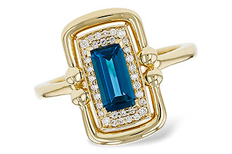A312-00044: LDS RG .84 LONDON BLUE TOPAZ .96 TGW (8x4MM LBT)