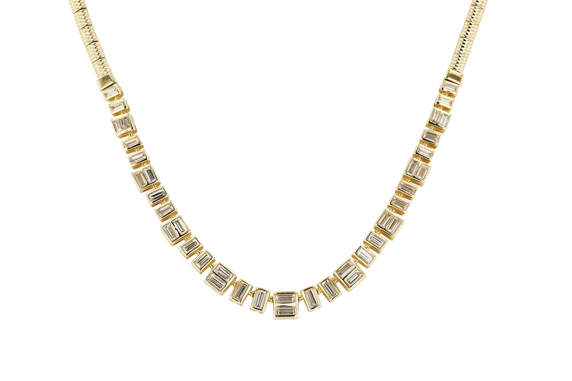A312-01862: NECKLACE 1.80 TW BAGUETTES (17")