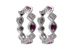 B037-45462: EARRINGS .20 RUBY .25 TGW