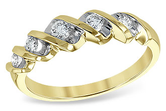 B129-32817: LDS WED RING .25 TW