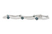 B224-73689: BRACELET .93 BLUE DIAS 1.62 TW