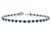 B224-80917: BRACELET 2.35 BLUE DIA 3.17 TW