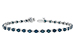 B224-80917: BRACELET 2.35 BLUE DIA 3.17 TW