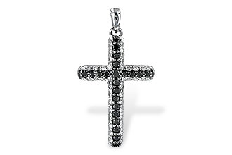 B225-63689: PENDANT .34 BLK DIAS .81 TW