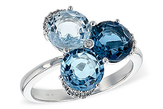 B225-64635: LDS RG 4.02 BLUE TOPAZ 4.07 TGW