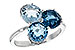 B225-64635: LDS RG 4.02 BLUE TOPAZ 4.07 TGW