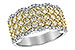B225-66408: LDS DIA WED RG 1.51 YELLOW DIAS 1.80 TW