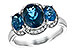 B225-70026: LDS RG 4.20 BLUE TOPAZ 4.33 TGW