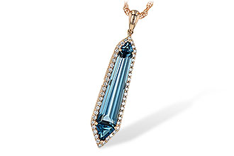 B226-54608: NECK 3.47 LONDON BLUE TOPAZ 3.70 TGW