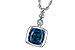 B226-57289: NECK 1.50 LONDON BLUE TOPAZ 1.54 TGW