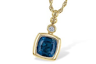 B226-57289: NECK 1.50 LONDON BLUE TOPAZ 1.54 TGW