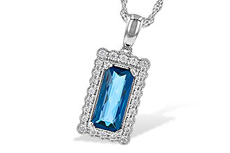 B226-61835: NECK 1.55 LONDON BLUE TOPAZ 1.70 TGW