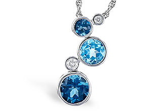 B309-33717: NECK 2.30 BLUE TOPAZ 2.40 TGW