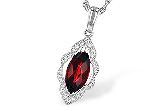B309-34562: NECK 1.25 GARNET 1.36 TGW