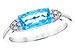 B310-18189: LDS RG 1.44 BLUE TOPAZ 1.52 TGW