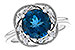 B310-20989: LDS RG 2.90 LONDON BLUE TOPAZ 3.05 TGW (9MM LBT)