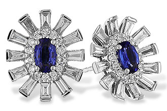 B310-25489: EARR .60 TW SAPPHIRE 1.32 TGW (5x3MM SAPP)