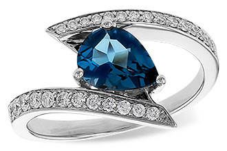 B311-10035: LDS RG 1.04 LONDON BLUE TOPAZ 1.28 TGW (8x6MM)