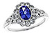 B311-10062: LDS RG .80 TANZANITE 1.20 TGW (7x5MM OV)