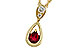 B311-11862: NECKLACE .20 RUBY .26 TGW (4x3 RUBY)