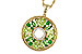 B311-12771: NECKLACE 1.47 SEMI-PREC (PER & GR.GT) 1.52 TGW