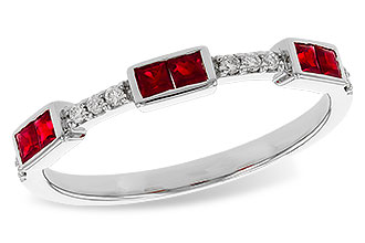 B311-13644: LDS WED RG .34 RUBY .41 TGW
