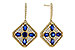 B311-13662: EARRINGS 1.03 TW SAPPHIRE 1.46 TGW