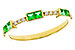 B311-13708: LDS WED RG .23 TW EMERALD .30 TGW
