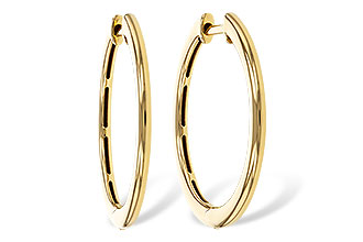 B311-16389: GOLD EARRINGS (24MM)