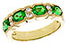 B311-16435: LDS WED RG 1.20 EMERALD 1.38 TGW (5x4MM EMER)