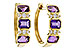 B311-17308: EARRING 1.05 TW AMETHYST 1.16 TGW