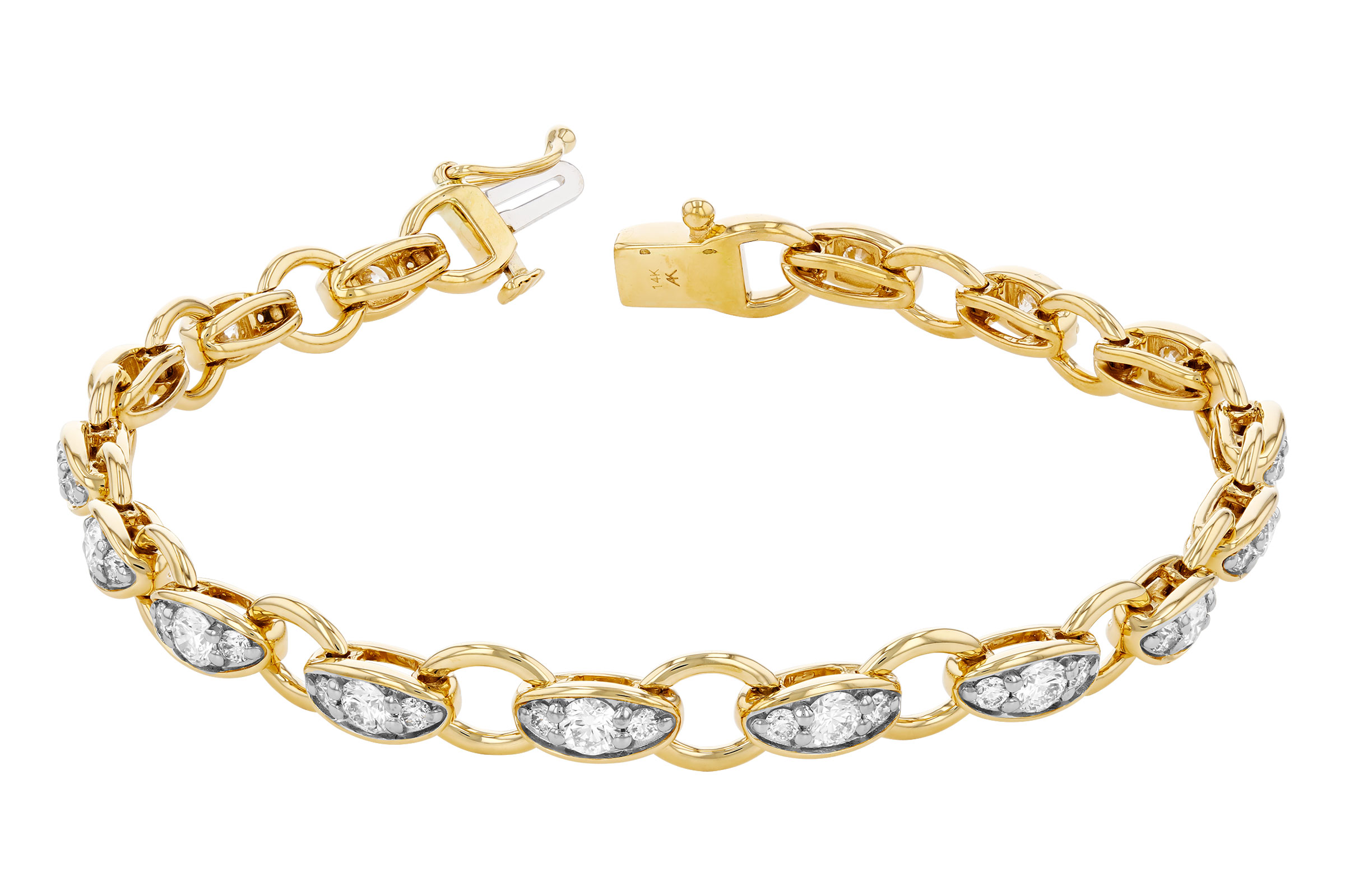 B312-00989: BRACELET 2.20 TW (7")