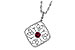 C222-92780: NECKLACE .28 RUBY .34 TGW