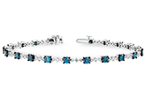 C224-78217: BRACELET 3.00 BLUE DIA 4.05 TW