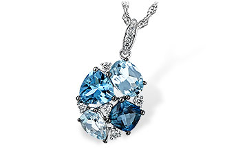 C225-64553: NECK 2.60 BLUE TOPAZ 2.70 TGW