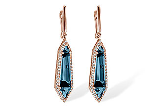 C226-57289: EARR 5.25 LONDON BLUE TOPAZ 5.67 TGW