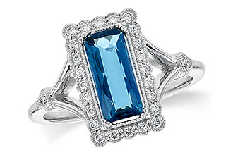 C226-60080: LDS RG 1.58 LONDON BLUE TOPAZ 1.75 TGW