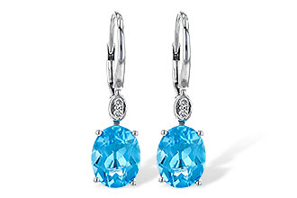 C226-62735: EARR 3.70 TW BLUE TOPAZ 3.75 TGW (9x7MM BT)