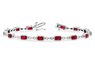 C309-30080: BRACELET 4.50 RUBY 4.82 TGW